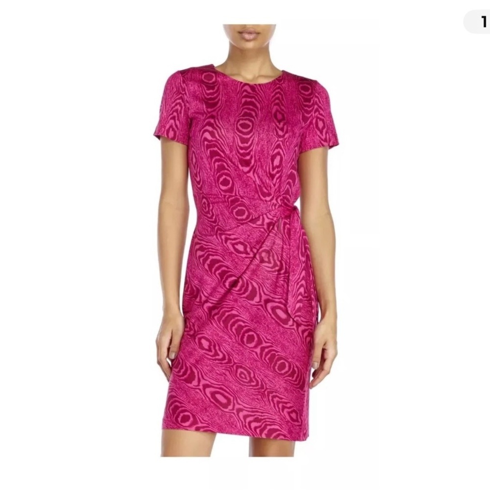 Diane Von Furstenberg Pink Silk Moire Dress